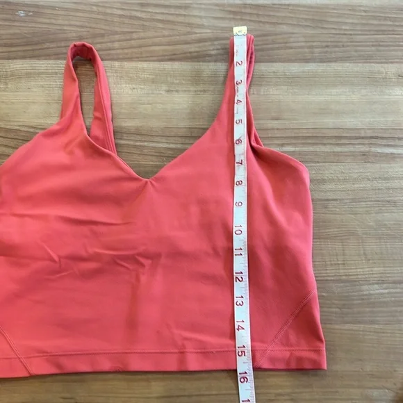 lululemon athletica coral Sports Bra Seamless Racerback - Picture 4 of 5